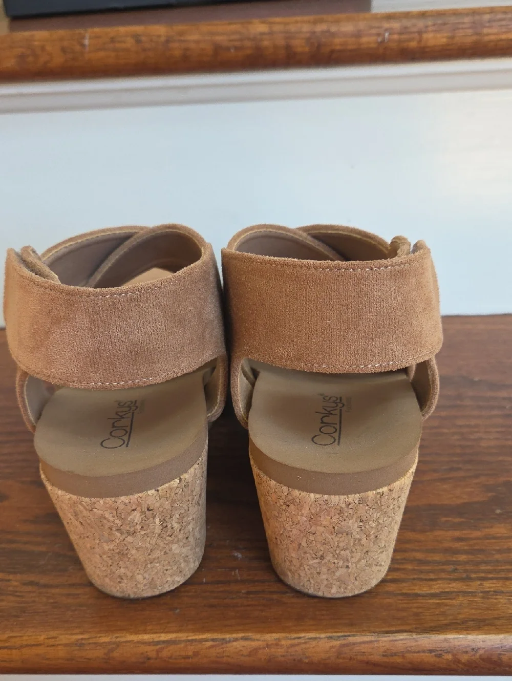 Corkys Prove IT wedge closed toe swede sandal 7.5 - Picture 5 of 8